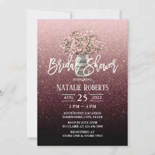 Invitation Fête des mariées de la bouffée d'haleine de bébé m