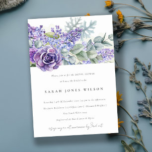 Invitation Fête des mariées de la faune des Eucalyptus succul