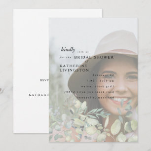 Invitation Fête des mariées de la photo de la mariée