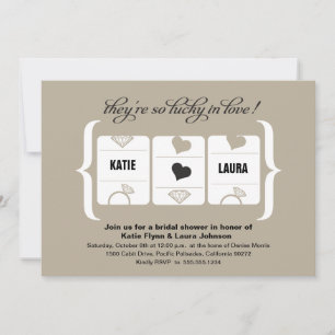 Invitation Fête des mariées de machine à sous