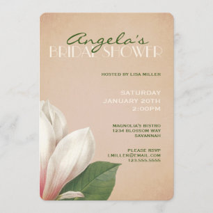 Invitation Fête des mariées de Magnolia Sud   Rustic Blush