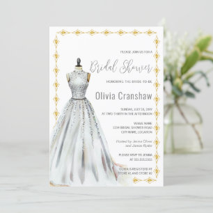 Invitation Fête des mariées de Mariage Crystal Look
