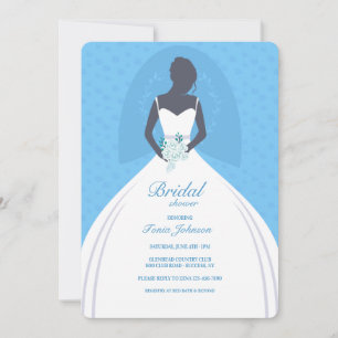 Invitation Fête des mariées de mariée noire