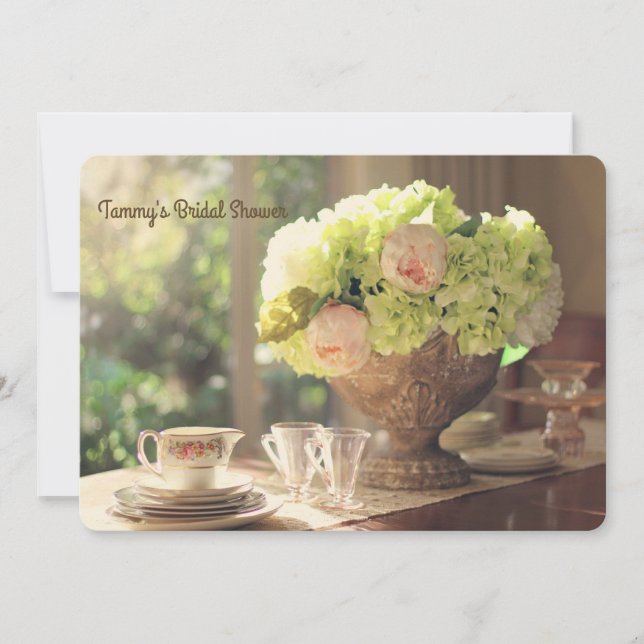 Invitation Fête des mariées de paramètre de table (Devant)