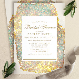 Invitation Fête des mariées de Parties scintillant Iridescent