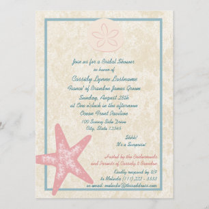 Invitation Fête des mariées de plage