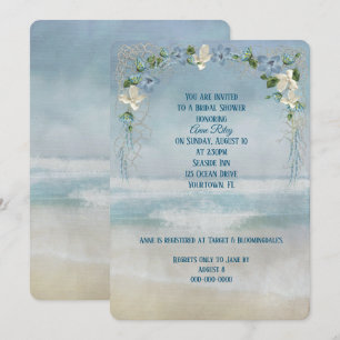 Invitation Fête des mariées De Plage Nautique