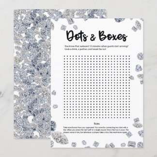 Invitation Fête des mariées de points et boîtes Jeu de briseu