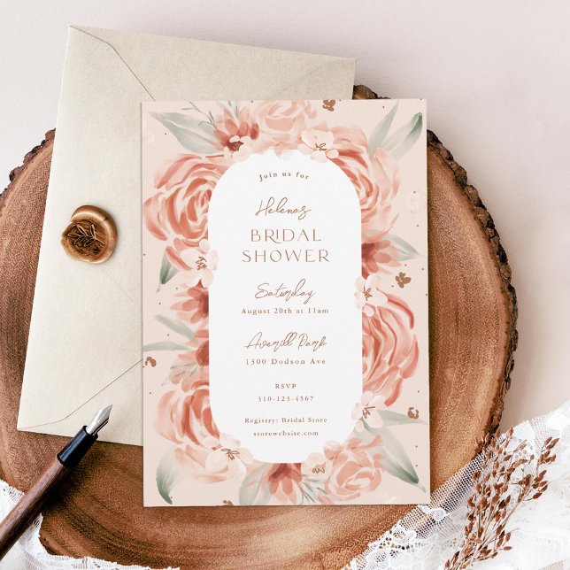 Invitation Fête des mariées de Rose (Créateur téléchargé)
