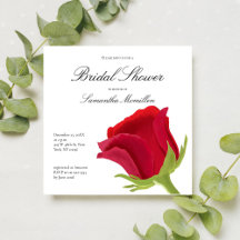 Fête des mariées de rose rouge florale
