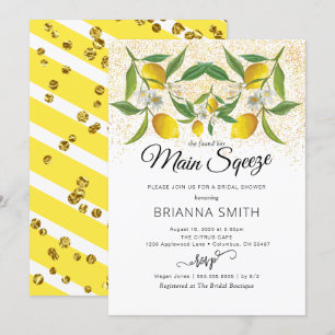 Invitation Fête des mariées de sable magique Lemon Blossom