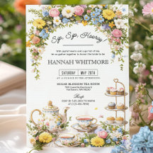 Fête des mariées de Tea Party Fleur sauvage coloré