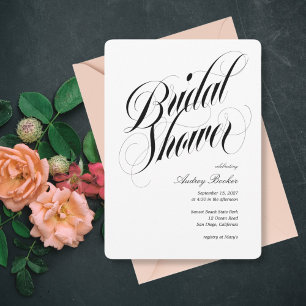 Invitation Fête des mariées de titre Luxe