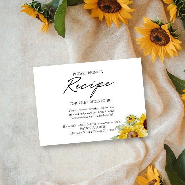 Invitation Fête des mariées de tournesol rustique chic Demand (Créateur téléchargé)