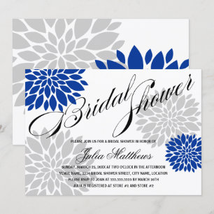 Invitation Fête des mariées d'éclatement de la fleur royale b