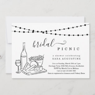 Invitation Fête des mariées Dégustation de vin et Fromage