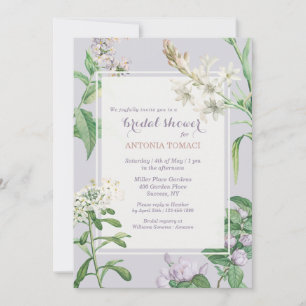 Invitation Fête des mariées des fleurs de Tuberose