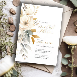 Invitation Fête des mariées des Fleurs sauvages d'aquarelle d