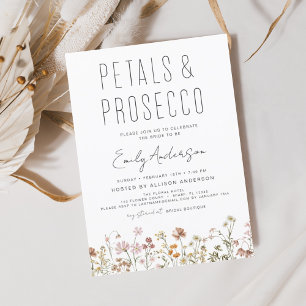 Invitation Fête des mariées des pétales et des procureurs fle