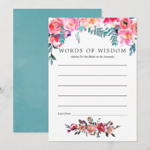 Invitation Fête des mariées d'hiver Floral Conseils pour la m