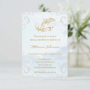 Invitation Fête des mariées Dolphin Or