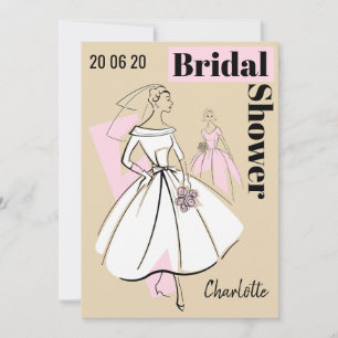 Invitation Fête des mariées du groupe Neutral de mariée de mo