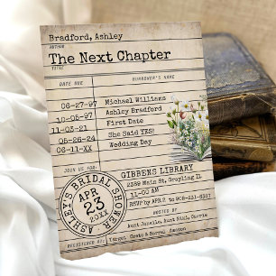 Invitation Fête des mariées du livre Fleur sauvage de la cart