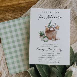 Invitation Fête des mariées du marché des agriculteurs frais