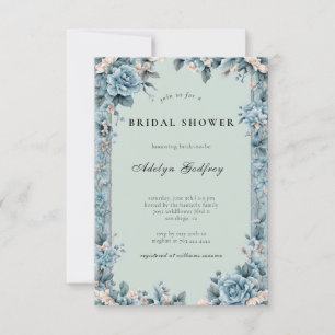 Invitation Fête des mariées élégante inspirée de Bridgerton