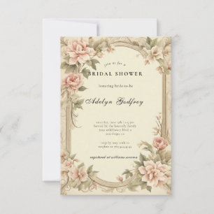 Invitation Fête des mariées élégante inspirée de Bridgerton