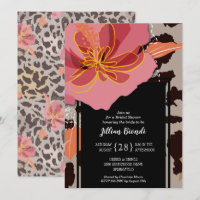 Fête des mariées Empreinte de léopard rose