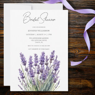 Invitation Fête des mariées en cuir aquarelle délicate