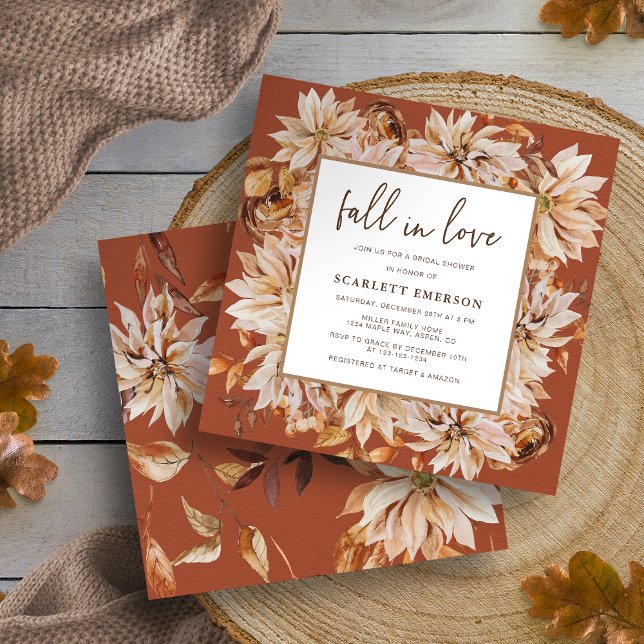 Invitation Fête des mariées en terre cuite (Terracotta Bridal Shower Invitation
)