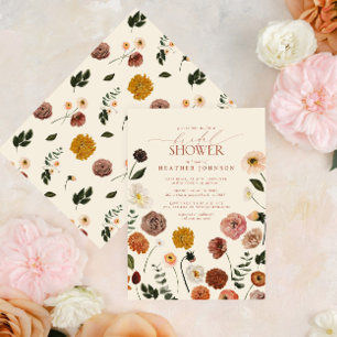 Invitation Fête des mariées en terre cuite de l'aquarelle d'a