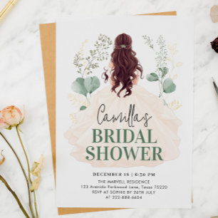 Invitation Fête des mariées Ethereal Bride Botanical Bliss