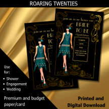 Fête des mariées Flapper Art Déco Gatsby des année