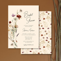 Fête des mariées Fleur sauvage Boho Automne