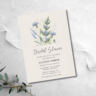 Invitation Fête des mariées Fleur sauvage d'été
