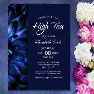 Invitation Fête des mariées Floral Floral High Tea de la mari