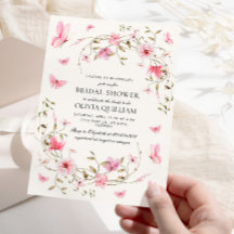 Fête des mariées florale des papillons