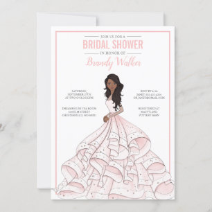 Invitation Fête des mariées Glam Bride modifiable