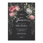 Fête des mariées gothique florale foncée