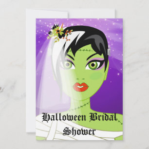 Invitation Fête des mariées Halloween