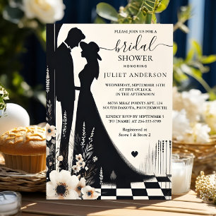 Invitation Fête des mariées illustrée Retro Studio Creative