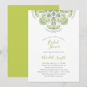 Invitation Fête des mariées Mandala moderne