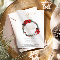 Fête des mariées Mariage de Noël classique simple