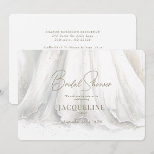 Invitation Fête des mariées Mariage élégance gracieuse