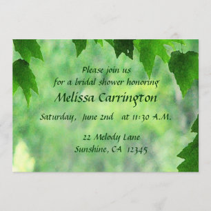 Invitation Fête des mariées Mariage feuilleté