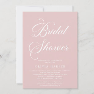 Invitation Fête des mariées minimale de script de vidage clas