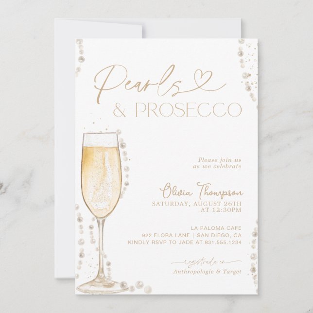 Invitation Fête des mariées personnalisé | Pour Le (Devant)